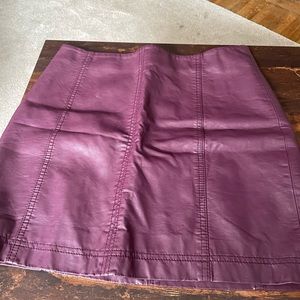 COPY - Free people leather mini skirt